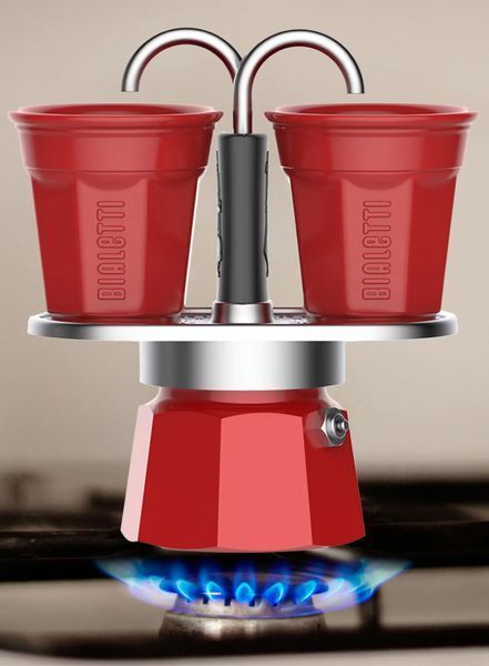 Гейзерна кавоварка Bialetti Mini Express 2tz, червоний 0007303/NP фото