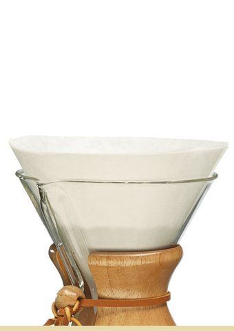 Паперові фільтри Chemex Bonded Pre-Folded Circles, Відбілені FC-100 фото
