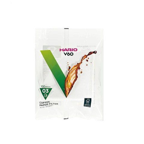 Паперові фільтри Hario для пуровера VCF-03-100W фото