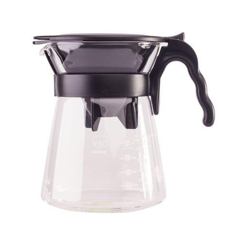 Скляний сервірувальний чайник з пуровером Hario V60 Drip In VDI-02B фото