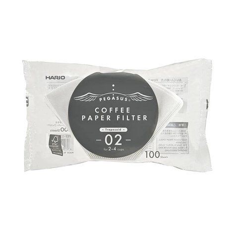 Паперові фільтри Hario для пуровера PEGASUS PEF-02-100W фото