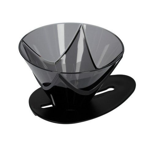 Пуровер з харчового пластику Hario V60-02 MUGEN, Black VDMU-02-TB фото