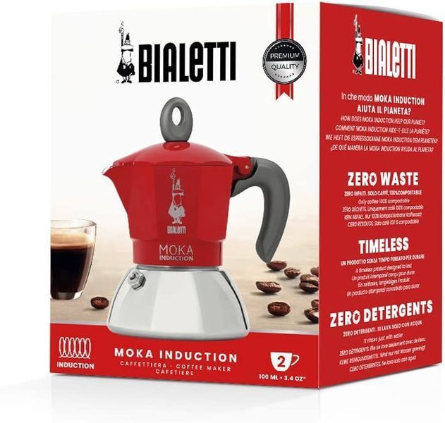 Гейзерная кофемолка Bialetti New Moka Induction 0006946/NP фото