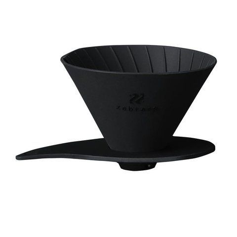 Силіконовий пуровер Hario V60-01 Zebrang, Black matte ZB-VDF-01B фото