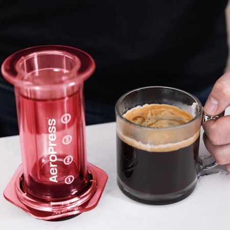 Ручна кавоварка AeroPress Clear Red 90RD05 фото