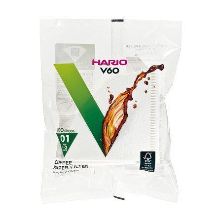 Паперові фільтри Hario для пуровера VCF-01-100W фото